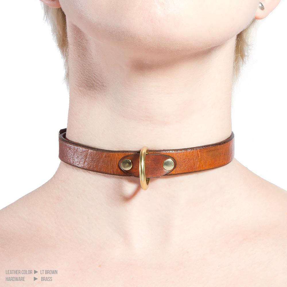 Thin Leather Collar Bdsm